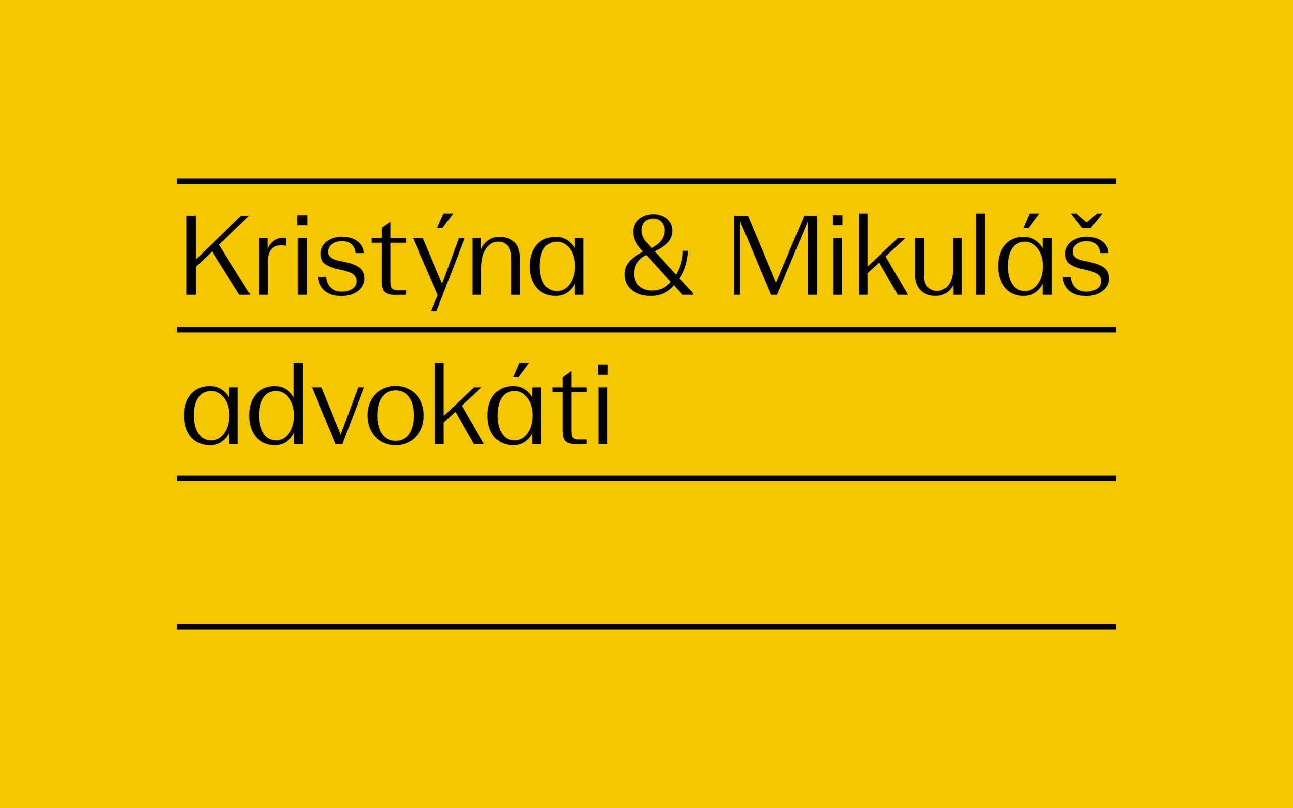 Kristýna & Mikuláš advokáti